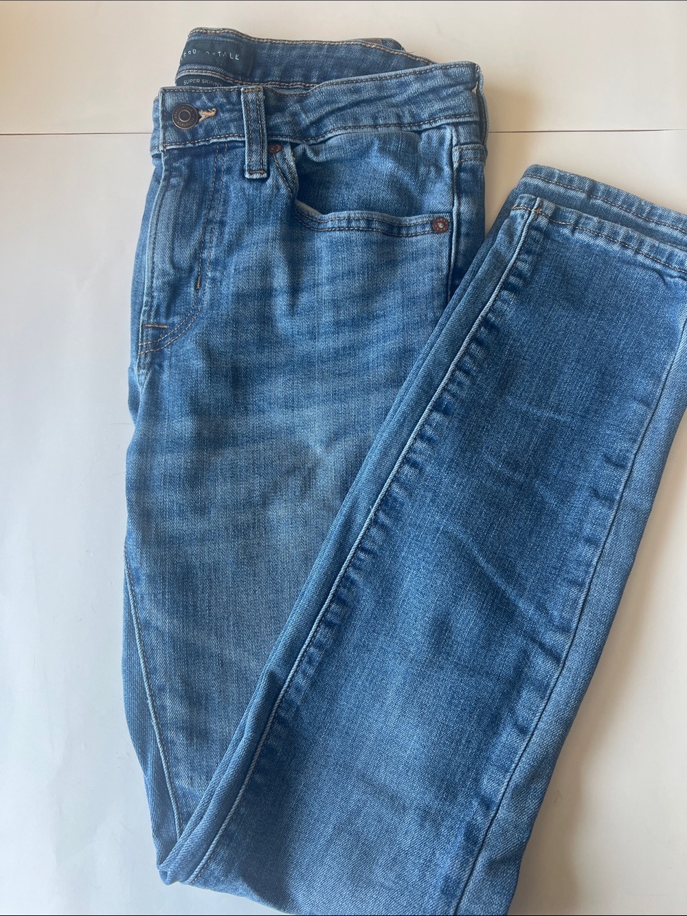 Aeropostale Super Skinny Light Blue Denim Jeans